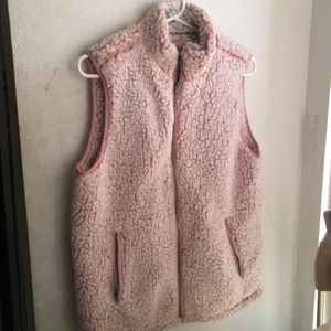 Fluffy vest